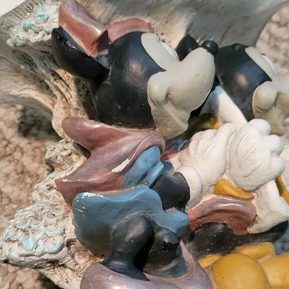 VTG Disney Mickey and Minnie Mouse "Rainy Day" Statue Garden Art - Retired - Picture 10 of 10